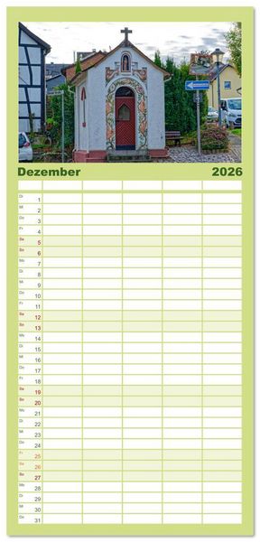 Produktbild: Familienplaner 2026 - Hennef - Stadt der 100 D&ouml;rfer mit 5 Spalten (Wandkalender, 21 x 45 cm) CALVENDO