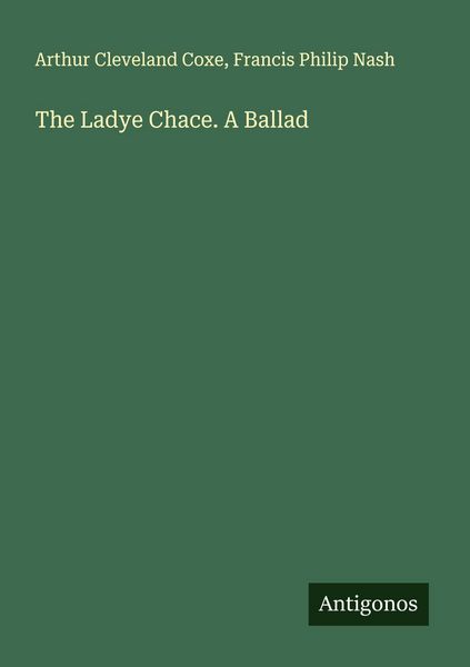 Produktbild: The Ladye Chace. A Ballad