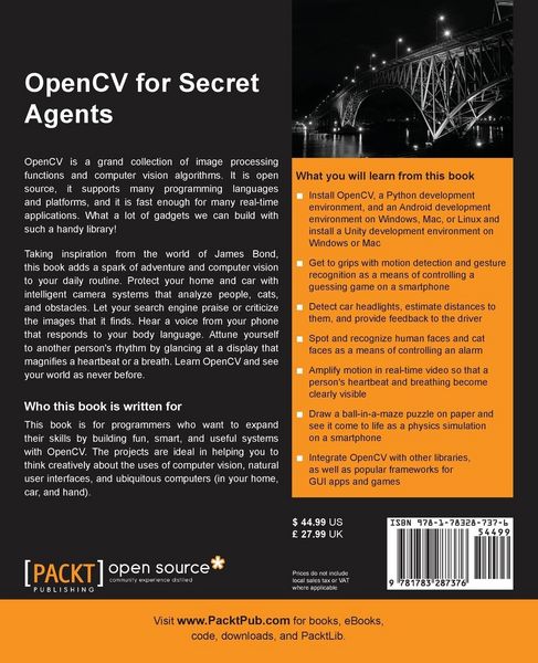 Produktbild: OpenCV for Secret Agents