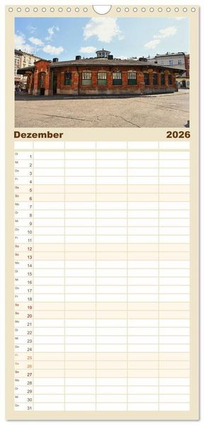 Produktbild: Familienplaner 2026 - Besucht doch mal Krakau mit 5 Spalten (Wandkalender, 21 x 45 cm) CALVENDO