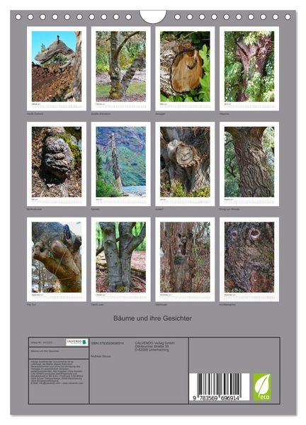 Produktbild: B&auml;ume und ihre Gesichter (Wandkalender 2027 DIN A4 hoch), CALVENDO Monatskalender