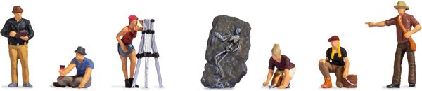 Produktbild: NOCH H0 Arch&auml;ologen 15043 Bemalt, Stehend, Sitzend