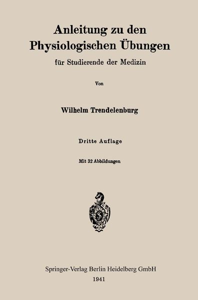 Produktbild: Anleitung zu den Physiologischen &Uuml;bungen f&uuml;r Studierende der Medizin