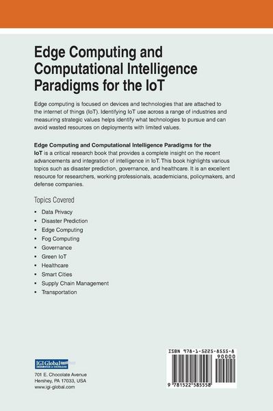 Produktbild: Edge Computing and Computational Intelligence Paradigms for the IoT