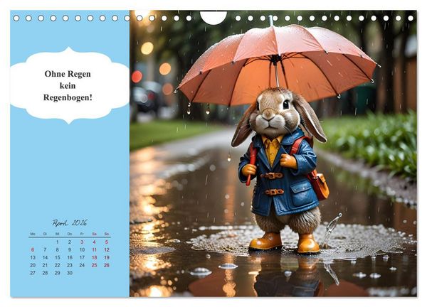 Produktbild: Tierische Herzensbrecher - Charmante Tiere mit ihren Botschaften (Wandkalender 2026 DIN A4 quer), CALVENDO Monatskalender