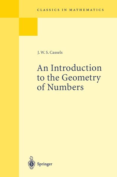 Produktbild: An Introduction to the Geometry of Numbers