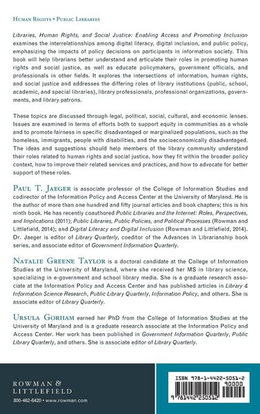 Produktbild: Libraries, Human Rights, and Social Justice
