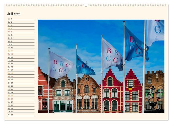 Produktbild: Br&uuml;gge - Venedig des Nordens (Wandkalender 2026 DIN A2 quer), CALVENDO Monatskalender