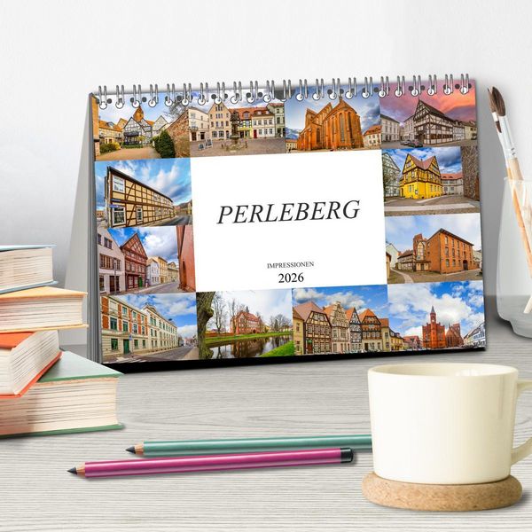 Produktbild: Perleberg Impressionen (Tischkalender 2026 DIN A5 quer), CALVENDO Monatskalender