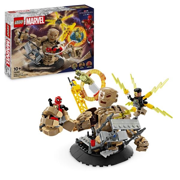 LEGO Marvel 76280 Spider-Man vs. Sandman: Showdown, Action-Spielzeug