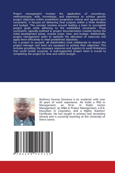 Produktbild: Concepts and Principles of Project Management