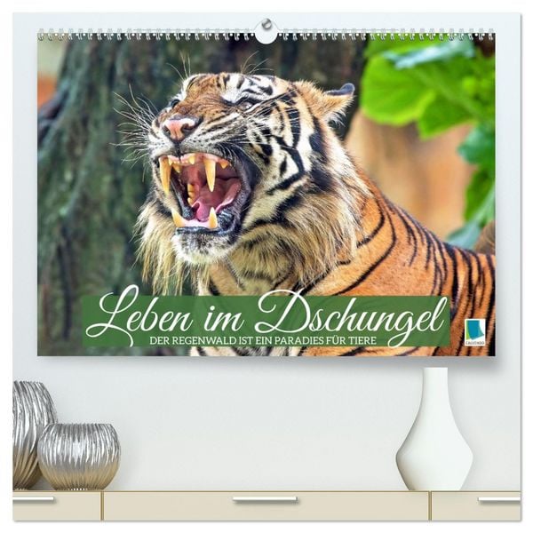 Produktbild: Leben im Dschungel: Der Regenwald ist ein Paradies f&uuml;r Tiere (hochwertiger Premium Wandkalender 2026 DIN A2 quer), Kunstdruck in Hochglanz