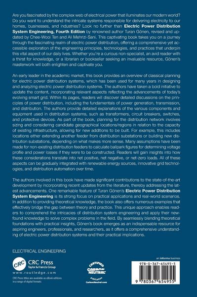 Produktbild: Electric Power Distribution Engineering