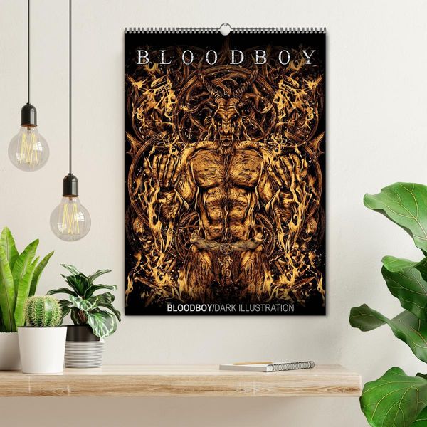Produktbild: BLOODBOY/DARK ILLUSTRATION (Wandkalender 2026 DIN A2 hoch), CALVENDO Monatskalender