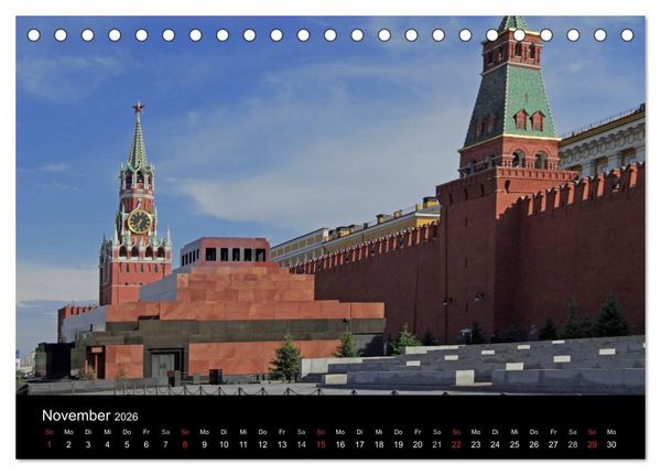 Produktbild: Moskau (Tischkalender 2026 DIN A5 quer), CALVENDO Monatskalender