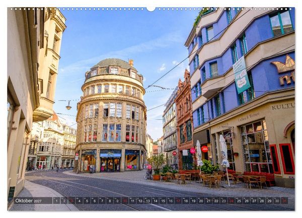 Produktbild: Ein Blick auf Halle an der Saale (Wandkalender 2027 DIN A2 quer), CALVENDO Monatskalender
