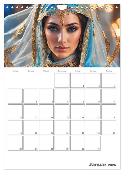 Produktbild: Frauen des Sultans (Wandkalender 2026 DIN A4 hoch), CALVENDO Monatskalender