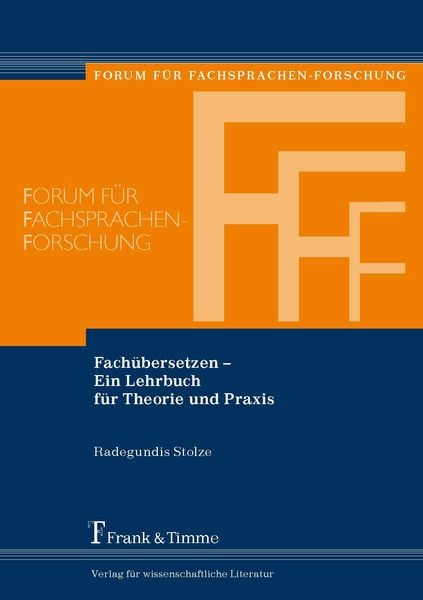 Produktbild: Fach&uuml;bersetzen - Ein Lehrbuch f&uuml;r Theorie und Praxis