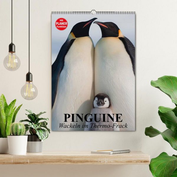 Produktbild: Pinguine. Wackeln im Thermo-Frack (Wandkalender 2026 DIN A2 hoch), CALVENDO Monatskalender