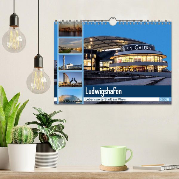 Produktbild: Ludwigshafen - Lebenswerte Stadt am Rhein (Wandkalender 2026 DIN A4 quer), CALVENDO Monatskalender