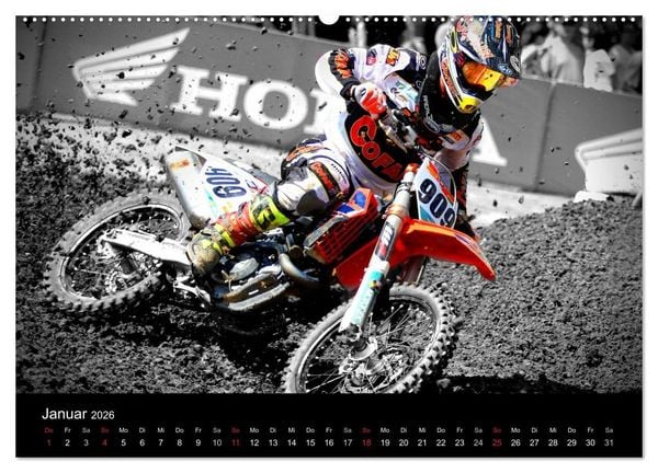Produktbild: Motocross Kalender - Emotionen auf 2 R&auml;dern (hochwertiger Premium Wandkalender 2026 DIN A2 quer), Kunstdruck in Hochglanz