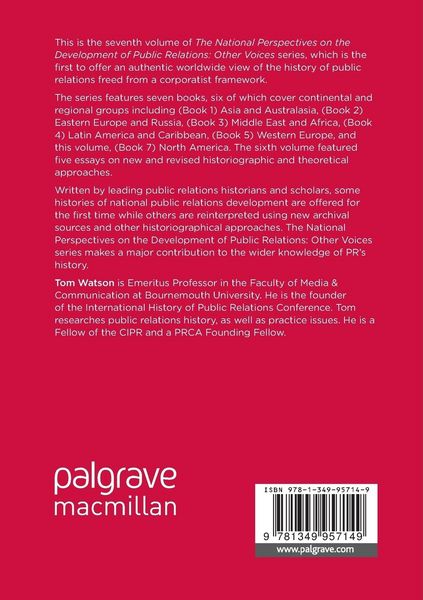 Produktbild: North American Perspectives on the Development of Public Relations