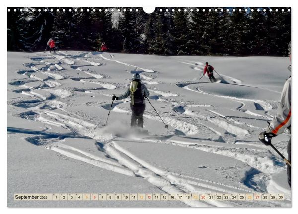 Produktbild: Skifahren - so sch&ouml;n (Wandkalender 2026 DIN A3 quer), CALVENDO Monatskalender