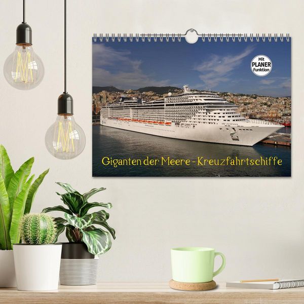 Produktbild: Giganten der Meere - Kreuzfahrtschiffe (Wandkalender 2026 DIN A4 quer), CALVENDO Monatskalender