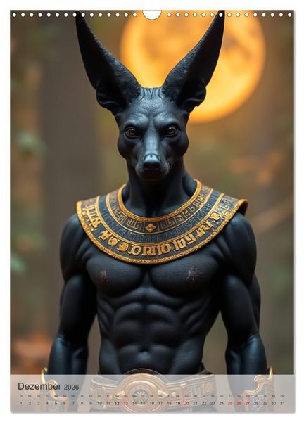 Produktbild: &Auml;gyptische Mythologie - G&ouml;tter, Helden und Monster (Wandkalender 2026 DIN A3 hoch), CALVENDO Monatskalender