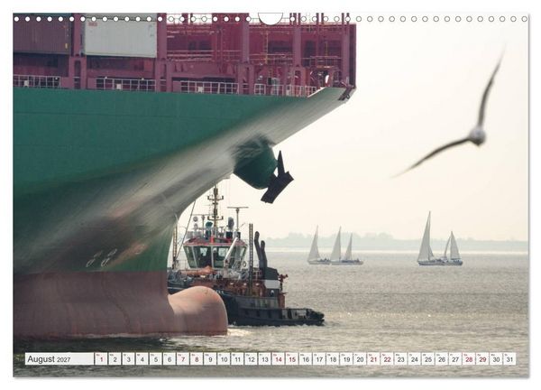 Produktbild: JadeWeserPort Wilhelmshaven &ndash; Maritime Perspektiven am Containerhafen (Wandkalender 2027 DIN A3 quer), CALVENDO Monatskalender