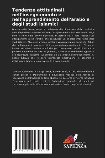 Produktbild: Tendenze attitudinali nell'insegnamento e nell'apprendimento dell'arabo e degli studi islamici