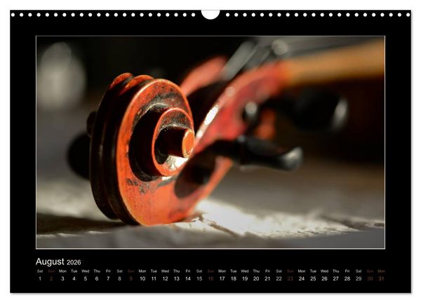 Produktbild: A violin only (Wall Calendar 2026 DIN A3 landscape), CALVENDO 12 Month Wall Calendar