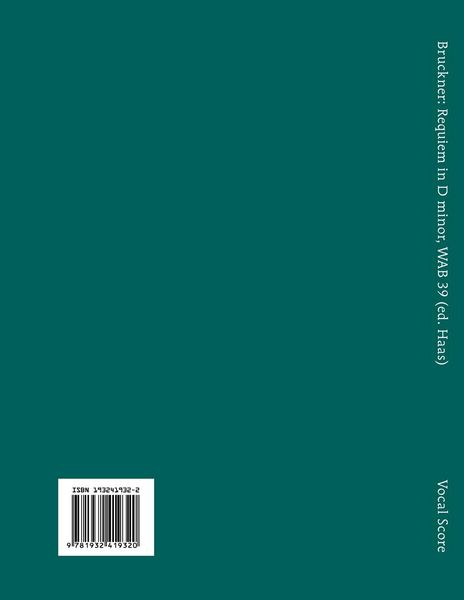 Produktbild: Requiem in D minor, WAB 39