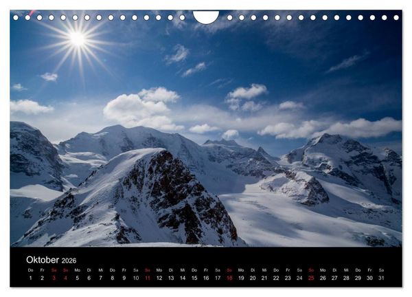 Produktbild: Momente der Sehnsucht: Schweizer Bergwelten (Wandkalender 2026 DIN A4 quer), CALVENDO Monatskalender