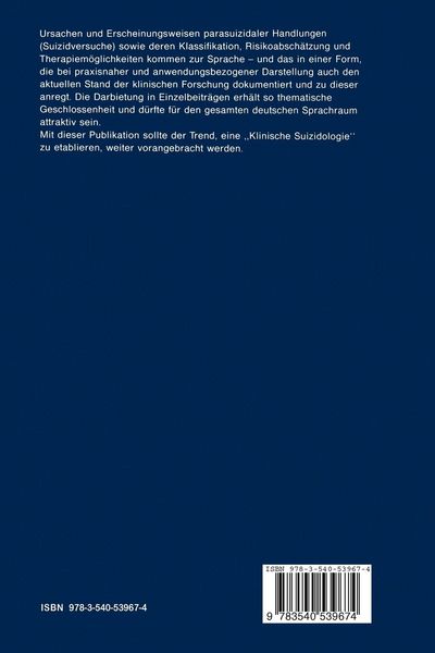 Produktbild: Klinische Suizidologie