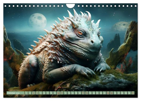 Produktbild: Galaktische Wesen (Wandkalender 2026 DIN A4 quer), CALVENDO Monatskalender