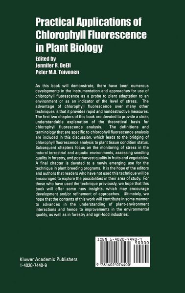 Produktbild: Practical Applications of Chlorophyll Fluorescence in Plant Biology