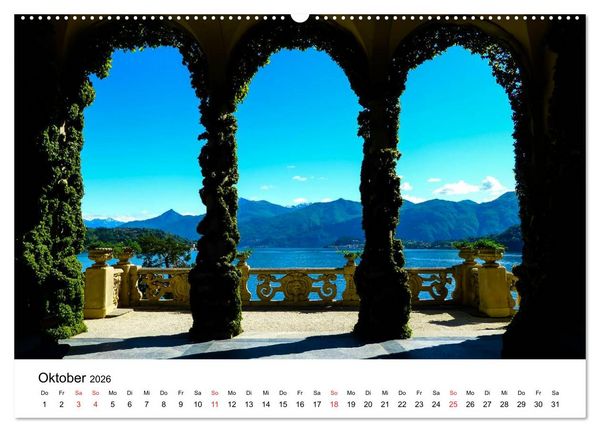 Produktbild: Impressionen vom Comer See (hochwertiger Premium Wandkalender 2026 DIN A2 quer), Kunstdruck in Hochglanz