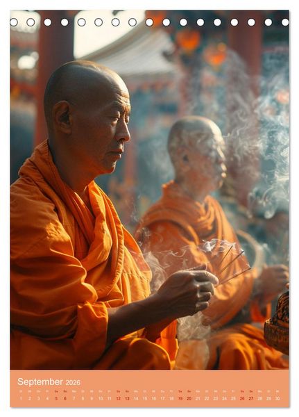 Produktbild: Meditative Stille (Tischkalender 2026 DIN A5 hoch), CALVENDO Monatskalender