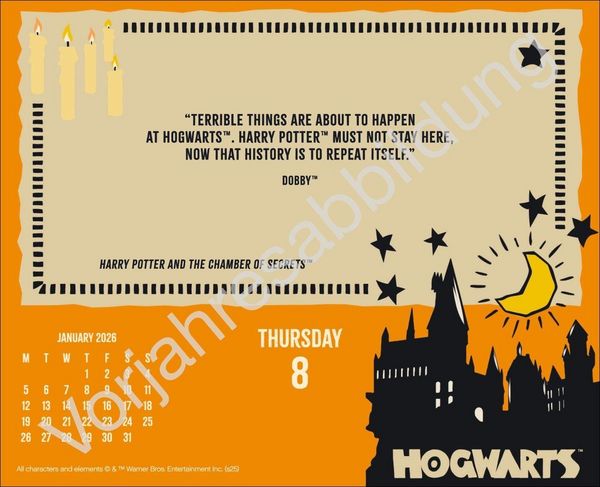 Produktbild: Harry Potter Tagesabrei&szlig;kalender 2027