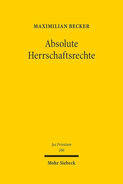 Produktbild: Absolute Herrschaftsrechte