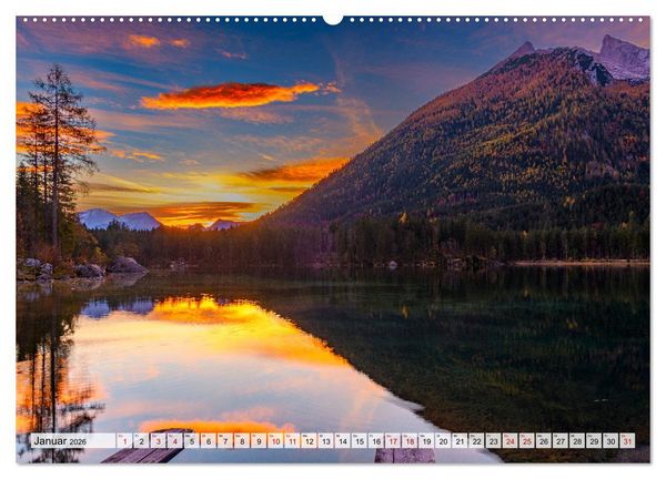 Produktbild: Bayerische Seenlandschaften - Natur im Einklang mit Freizeit und Kultur (Wandkalender 2026 DIN A2 quer), CALVENDO Monatskalender