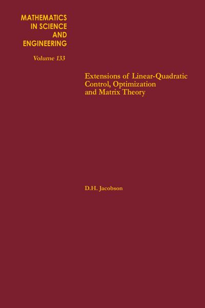 Produktbild: Extensions of Linear-Quadratic Control, Optimization and Matrix Theory