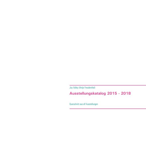 Produktbild: Ausstellungskatalog 2015 - 2018