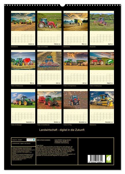Produktbild: Landwirtschaft - digital in die Zukunft (hochwertiger Premium Wandkalender 2026 DIN A2 hoch), Kunstdruck in Hochglanz