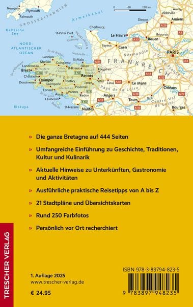 Produktbild: TRESCHER Reiseführer Bretagne
