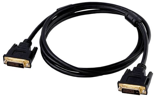 Produktbild: Akyga Anschlusskabel 1.8m Schwarz AK-AV-06 DVI-Kabel