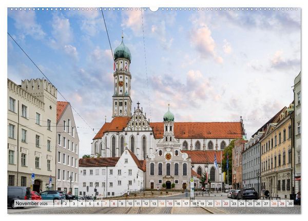 Produktbild: Augsburg Impressionen (hochwertiger Premium Wandkalender 2026 DIN A2 quer), Kunstdruck in Hochglanz