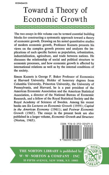 Produktbild: Toward a Theory of Economic Growth