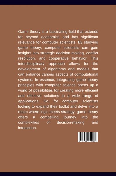 Produktbild: : Beyond Economics: Game Theory for the Computer Scientist